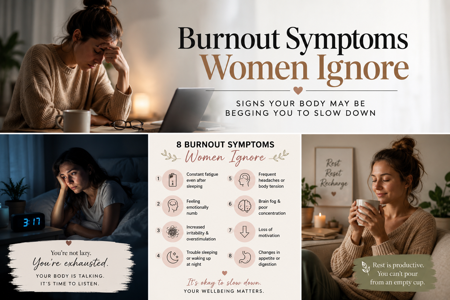 Burnout Symptoms Women Ignore: Signs Your Body May Be Begging You to Slow Down